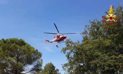 Disperso a Greve in Chianti: ritrovato con l'elicottero dei vigili del fuoco