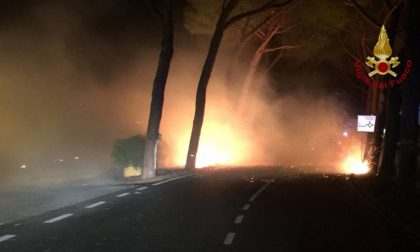 Incendio sul monte Serra: evacuate intere famiglie
