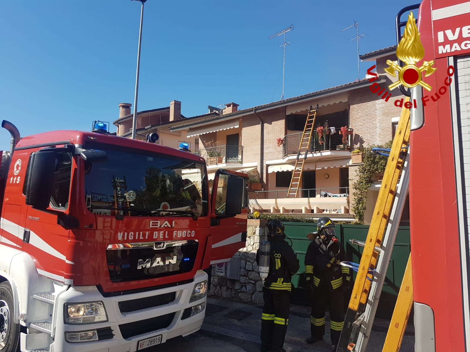 bloccate sul terrazzo