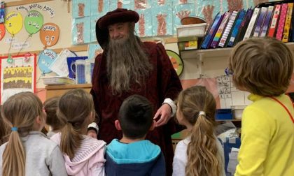 Leonardo da Vinci fa visita alle scuole di Poggio a Caiano