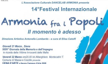 Premio Armonia fra i Popoli, sabato alle 10,30 in Municipio