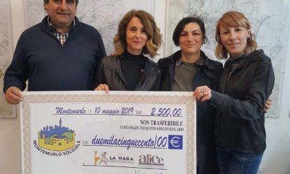 Assegno da 2500 euro al centro antiviolenza La Nara