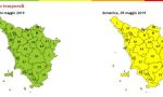 Maltempo: codice giallo su tutta la Toscana domenica 5 maggio