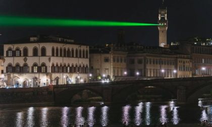 A Firenze spunta il raggio verde in segno di amicizia con gli Stati Uniti