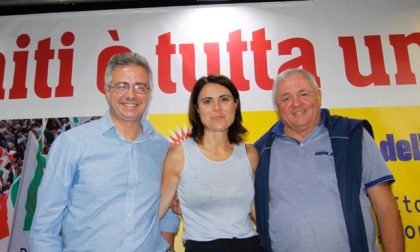 Simona Bonfè a Pistoia firma per chiedere le dimissioni di Salvini FOTO