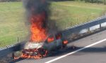 Si incendia auto sulla A11 a Serravalle: nessun ferito e lunghe code - VIDEO