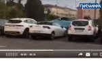 Ubriaco parte a razzo e vola sulle auto parcheggiate VIDEO INCREDIBILE