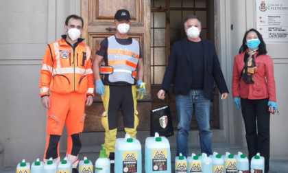 La comunità cinese dona al Comune disinfettante e mascherine