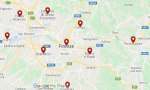 Coronavirus: ecco la mappa dei casi di ieri in Toscana centro