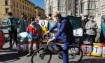 Riders, stamani biciclettata e presidio a Firenze in piazza Duomo: VIDEO E FOTO