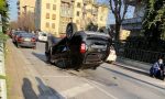 Incidente a Campi questa mattina: auto si ribalta