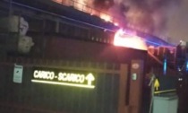 Incendio in una fabbrica a Montemurlo
