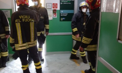 Prato: principio d’incendio nel vecchio ospedale