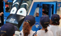 Bambini in visita al Reparto Volo della Polizia di Stato di Firenze