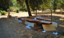 Abbandona mobilia e suppellettili varie nel Parco delle Cascine, scatta la denuncia