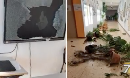 Vandali distruggono istituto, sospettati due studenti