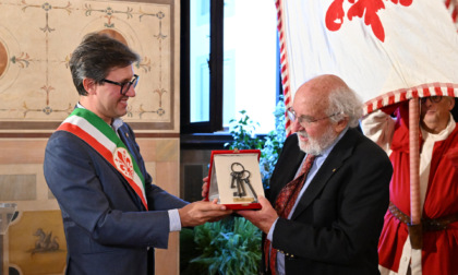 Chiavi della città di Firenze al Premio Nobel per la Fisica, Michel Mayor