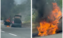 Giornata di fuoco sulla Fi-Pi-Li: dopo il camion in fiamme anche un'auto