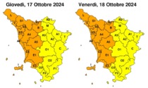 Maltempo Toscana, allerta arancione per temporali forti fino a venerdì 18 ottobre 2024