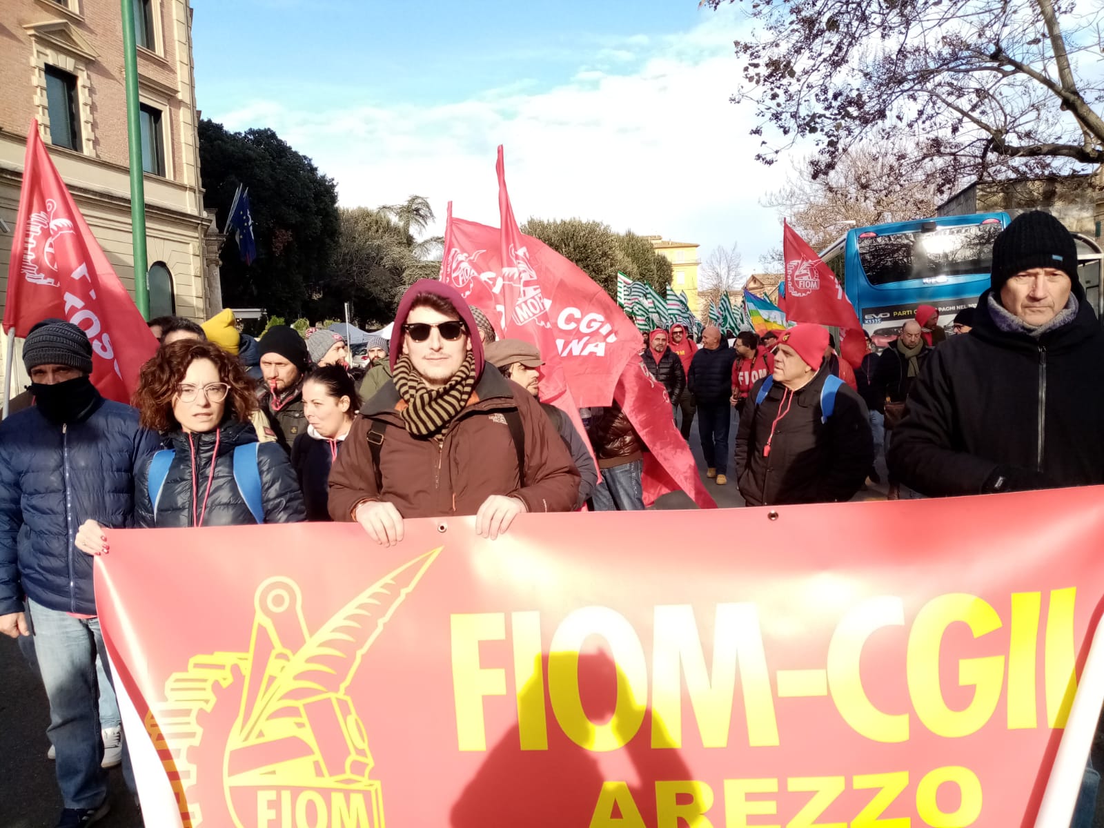 manifestazione sciopero corteo siena metalmeccanici