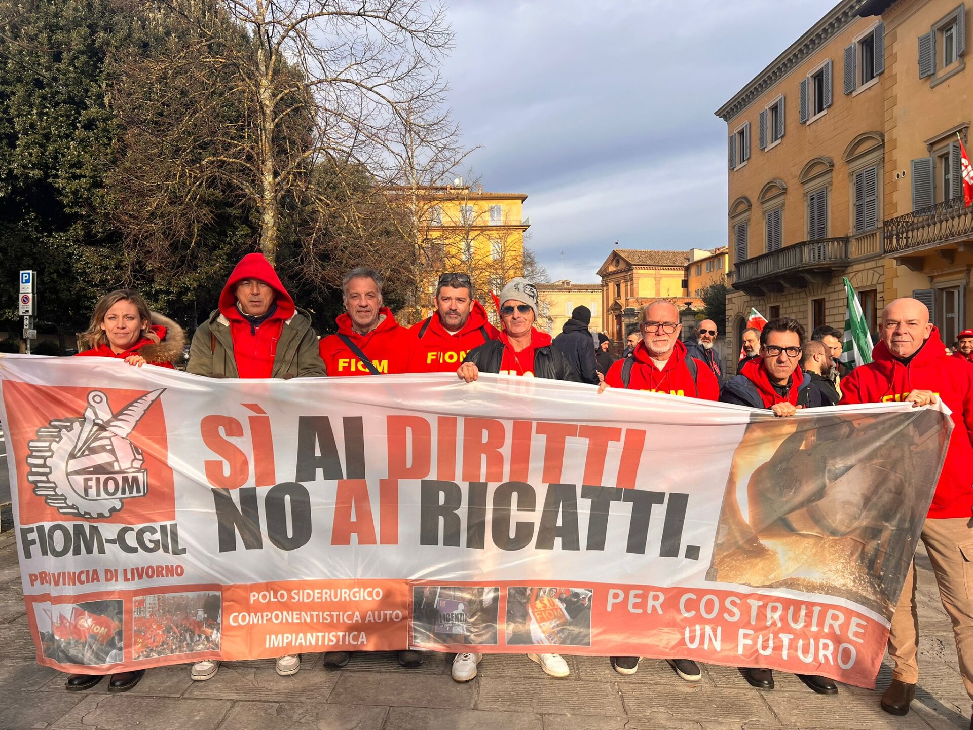 manifestazione sciopero corteo siena metalmeccanici