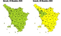 Vento forte, neve e mareggiate: allerta gialla in Toscana venerdì 20 dicembre