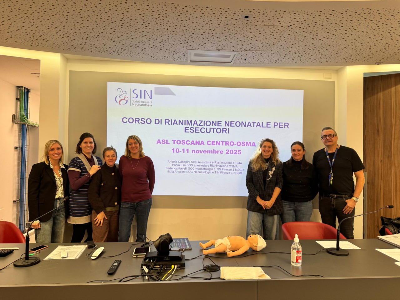 Corso di rianimazione neonatale all’ospedale dell’Annunziata