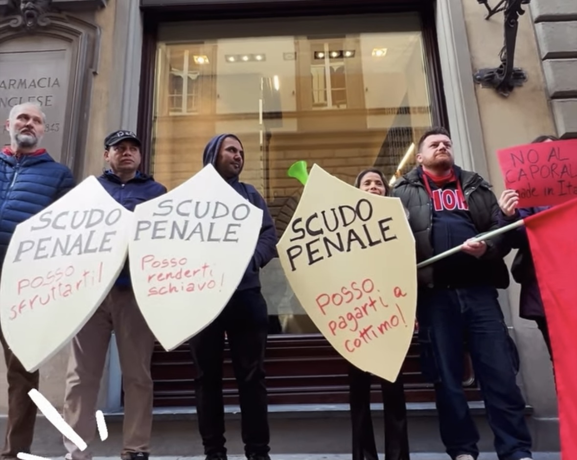 Manifestazione a Firenze contro il ‘scudo penale’ per la moda