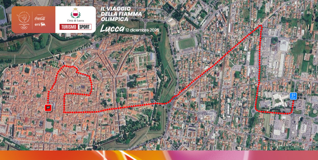 La fiaccola olimpica illumina Lucca: rivelato il percorso tra storia e sport