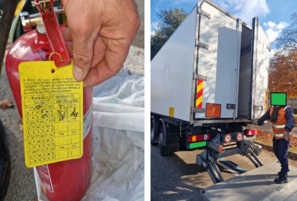 Polizia Municipale: fermati un autocarro e un autotreno per irregolarità