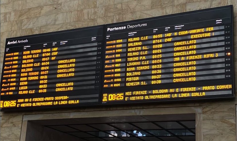 Incidente mortale a Firenze Campo di Marte: un uomo travolto da un treno
