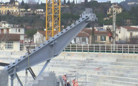 Nuova Curva Fiesole: disallineamento nella seconda trave allo stadio Artemio Franchi