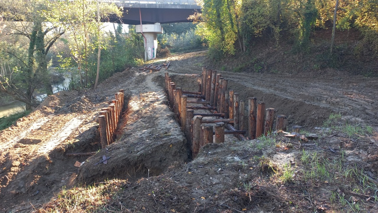 Ripristino della sponda sinistra del Torrente Elsa a Gambassi