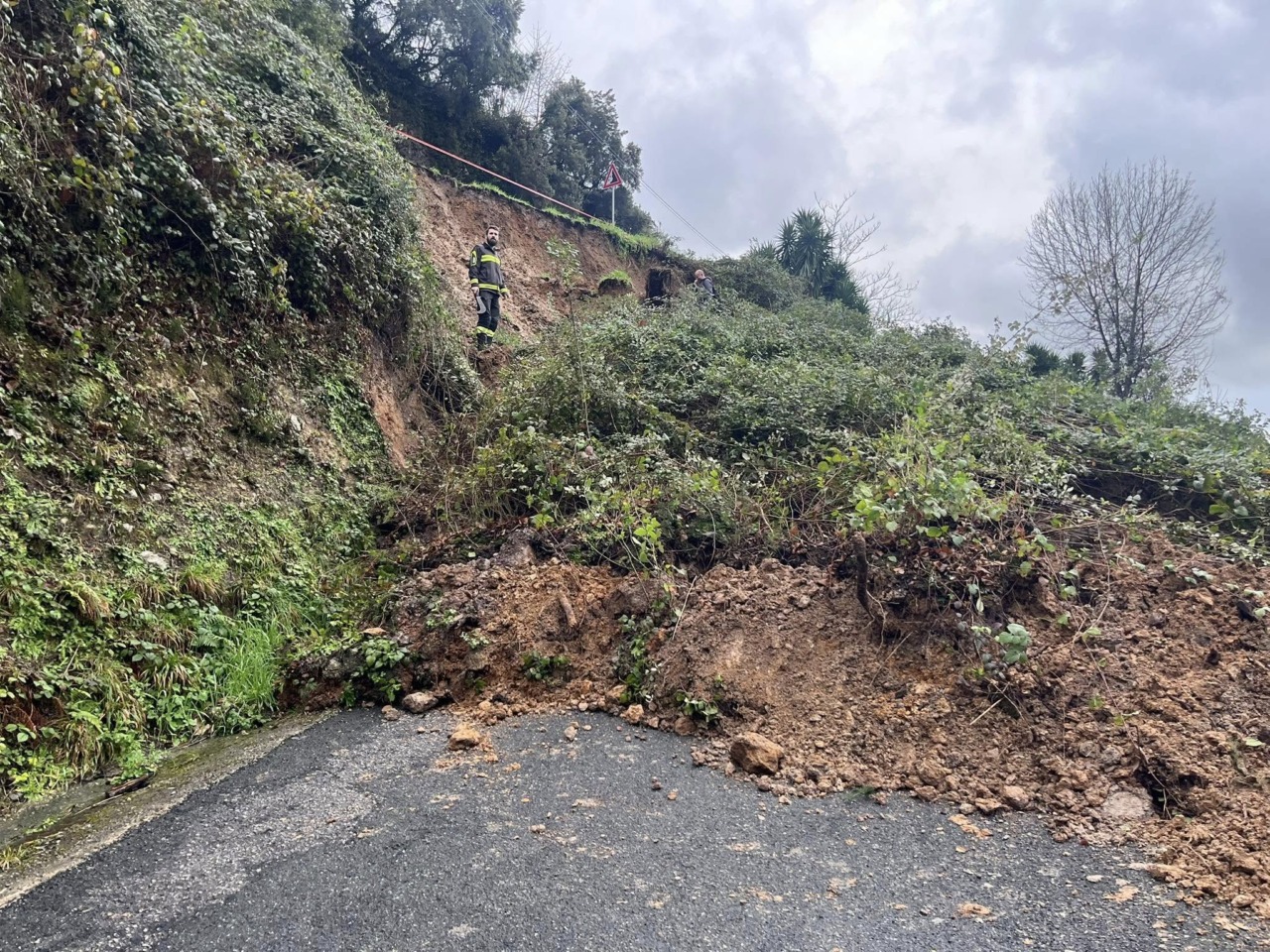 Montespertoli, frana in via San Ripoli: richiesta di aiuto al Governo