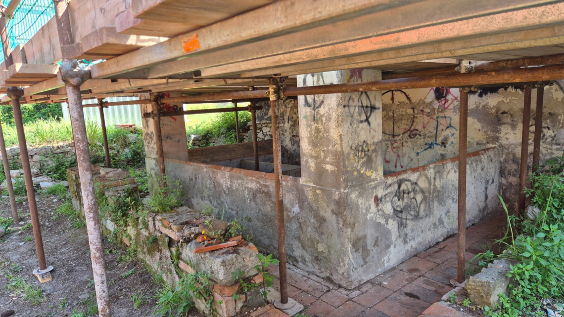 Lavori di recupero per il Lavatoio-Fonte di Impruneta